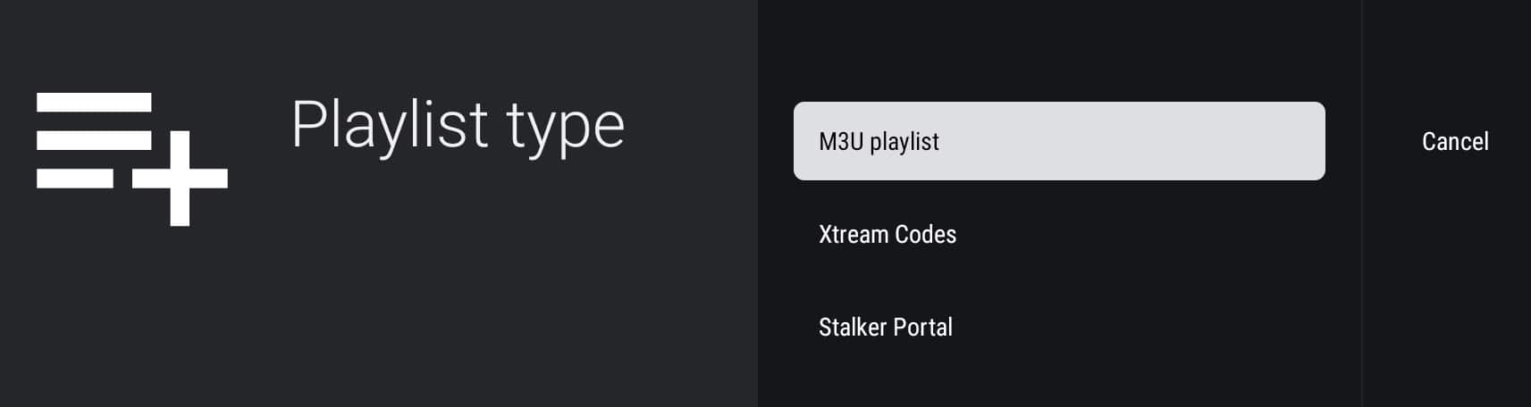 types of playlists on tivimate
