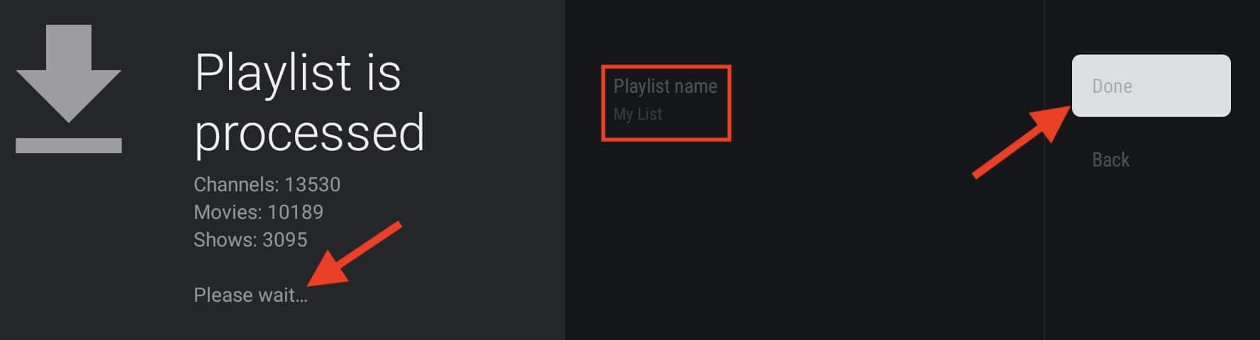 playlist data is fetching into tivimate