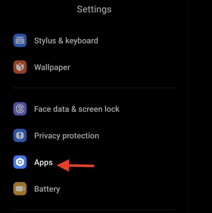 choosing application section