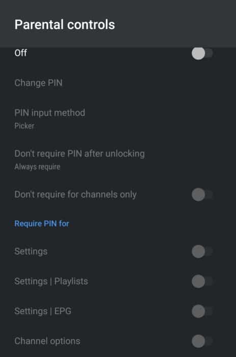 parental control on tivimate