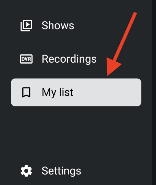selecting reminders list from left column